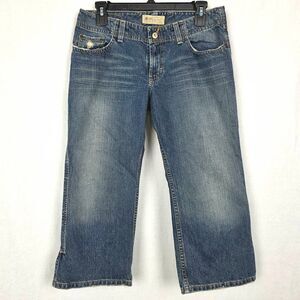 BKE Harbor Relaxed Crop Jeans women’s 30 Blue Denim